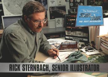 1994 SkyBox The Making of Star Trek: The Next Generation #8 Rick Sternbach, Senior Illustrator Front