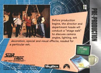 1994 SkyBox The Making of Star Trek: The Next Generation #13 Stage Walk Back
