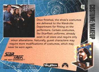 1994 SkyBox The Making of Star Trek: The Next Generation #43 Alterations Back