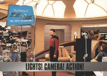 1994 SkyBox The Making of Star Trek: The Next Generation #65 Lights! Camera! Action! Front