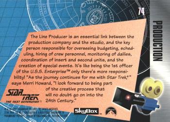 1994 SkyBox The Making of Star Trek: The Next Generation #74 Merri Howard, Line Producer Back