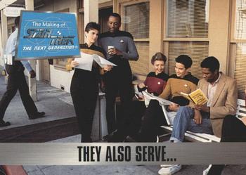 1994 SkyBox The Making of Star Trek: The Next Generation #77 They Also Serve... Front