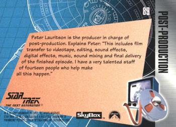 1994 SkyBox The Making of Star Trek: The Next Generation #89 Peter Lauritson, Producer Back