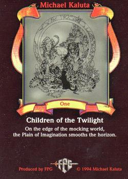 1994 FPG Michael Kaluta #1 Children of the Twilight Back