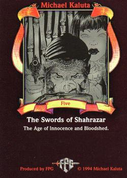 1994 FPG Michael Kaluta #5 The Swords of Shahrazar Back