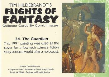 1994 Tim Hildebrandt's: Flights of Fantasy #34 The Guardian Back