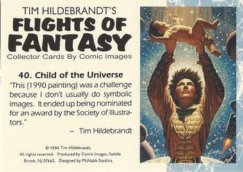 1994 Tim Hildebrandt's: Flights of Fantasy #40 Child of the Universe Back