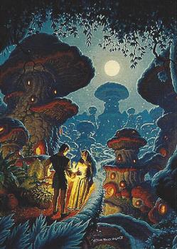 1994 Tim Hildebrandt's: Flights of Fantasy #82 Mushroom Village of the Elves Front