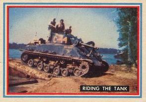 1953 Topps Fighting Marines (R709-1) #4 Riding the Tank Front