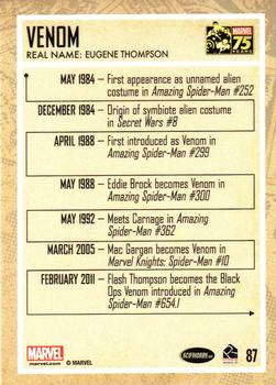 2014 Rittenhouse Marvel 75th Anniversary #87 Venom Back