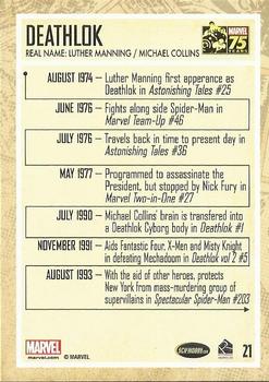 2014 Rittenhouse Marvel 75th Anniversary #21 Deathlok Back
