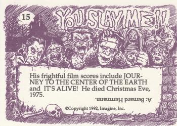 1992 Imagine You Slay Me!! #15 (Human Scenes) Back