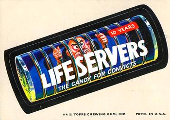 1974 Topps Wacky Packages 10th Series #NNO Life Servers Candy Front