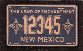 1950 Topps License Plates (R714-12) #25 New Mexico Front
