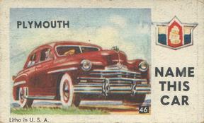1950 Topps License Plates (R714-12) #46 Nebraska Back