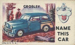 1950 Topps License Plates (R714-12) #49 California Back