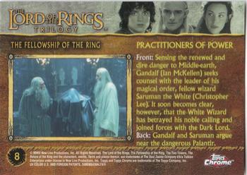 2004 Topps Chrome The Lord of the Rings Trilogy #8 Practitioners of Power Back