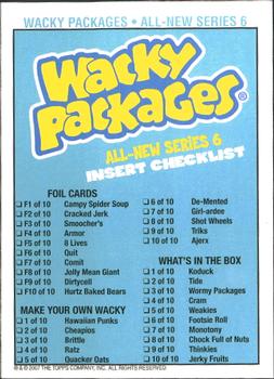 2007 Topps Wacky Packages All-New Series 6 #64 Hollywood Nobodies, Flopps Back