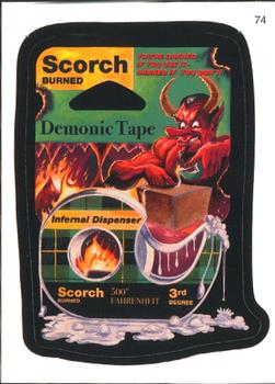 2007 Topps Wacky Packages All-New Series 6 #74 Scorch Demonic Tape Front