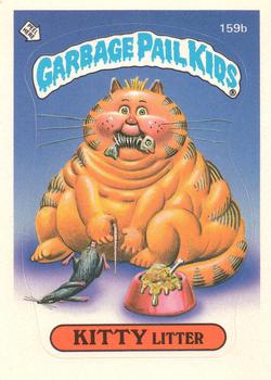 1986 Topps Garbage Pail Kids Series 4 #159b Kitty Litter Front