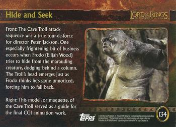 2002 Topps Lord of the Rings: The Fellowship of the Ring Update #134 Hide and Seek Back