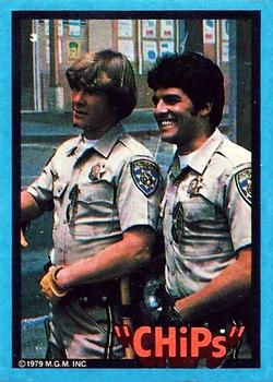1979 Donruss CHiPs Patrol #3 Jon and Ponch (street corner-closeup) Front
