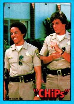1979 Donruss CHiPs Patrol #7 Fritz and Baricza Front