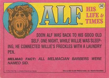 1987 O-Pee-Chee Alf #30 I wonder if I can deduct flea powder as a business expense? Back