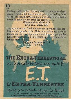 1982 O-Pee-Chee E.T. The Extraterrestrial #13 A Boy's Best Friend? Back