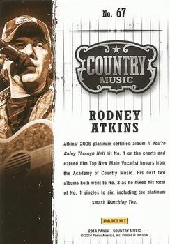 2014 Panini Country Music #67 Rodney Atkins Back