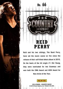 2014 Panini Country Music #66 Reid Perry Back