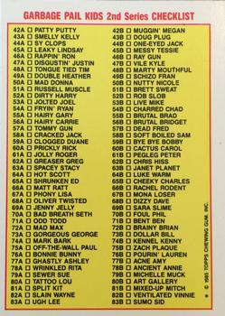 1985 Topps Garbage Pail Kids Series 2 #46b Ray Gun Back