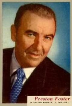 1953 Topps Who-Z-At Star? (R710-4) #74 Preston Foster Front