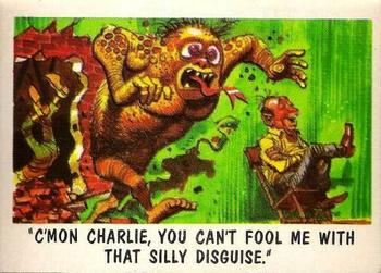 1959 Topps You'll Die Laughing #64 C'mon Charlie, you can't fool me with that silly disguise. Front