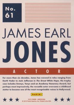 2015 Panini Americana #61 James Earl Jones Back