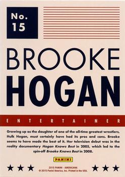 2015 Panini Americana #15 Brooke Hogan Back