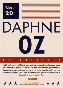 2015 Panini Americana #20 Daphne Oz Back