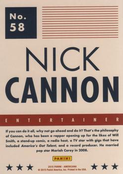2015 Panini Americana #58 Nick Cannon Back