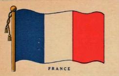 1938 Wilbur-Suchard Flags (R51-2) #NNO France Front