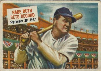 1954 Topps Scoop (R714-19) #41 Babe Ruth Sets Record Front