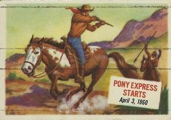 1954 Topps Scoop (R714-19) #46 Pony Express Starts Front