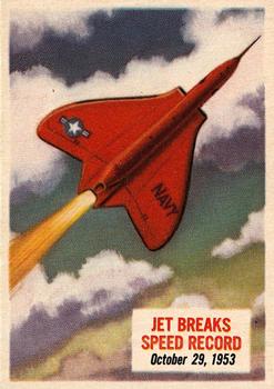 1954 Topps Scoop (R714-19) #66 Jet Breaks Speed Record Front