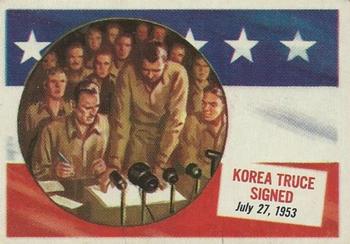 1954 Topps Scoop (R714-19) #67 Korea Truce Signed Front