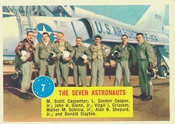 1963 Topps Astronaut Popsicle #7 The Seven Astronauts Front