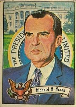 1972 Topps U.S. Presidents #36 Richard M. Nixon Front
