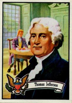 1972 Topps U.S. Presidents #3 Thomas Jefferson Front