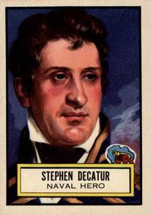 1952 Topps Look 'n See (R714-16) #38 Stephen Decatur Front