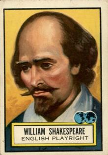1952 Topps Look 'n See (R714-16) #66 William Shakespeare Front
