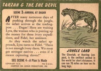 1953 Topps Tarzan & the She Devil (R714-21) #3 Arrival at Dagar Back
