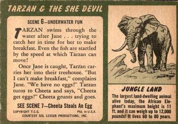 1953 Topps Tarzan & the She Devil (R714-21) #6 Under-Water Fun Back